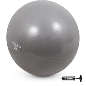 Bola de Ginástica Suiça Multifuncional 75cm Alongamento Yoga Fisioterapia Coordenação Motora Vollo