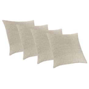 4 Capas De Almofadas Decorativa 50x50 Suede Santorini Caqui