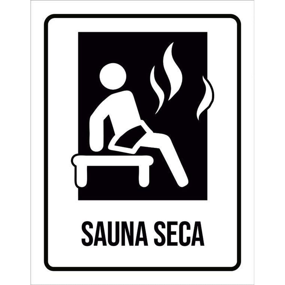 Kit 3 Placas Condomínio Ambiente Sauna Seca