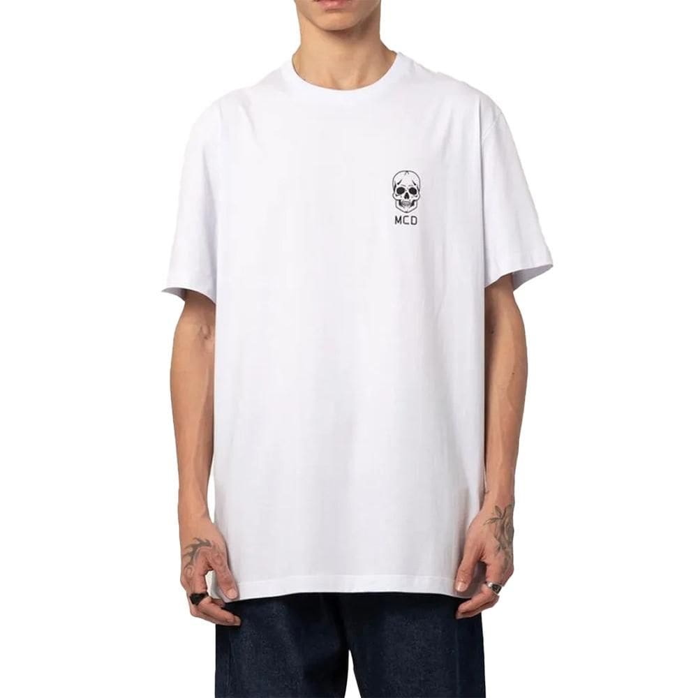 Camiseta MCD Logo Caveira SM25 Masculina Branco