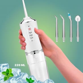 Aparelho Bucal Elétrico 3 Em 1 Recarregável Limpeza Dentes E