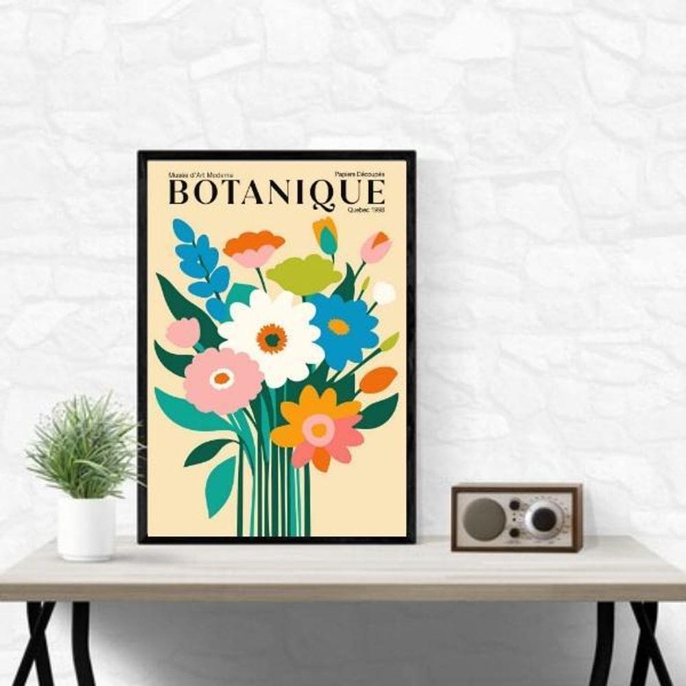 Quadro Buquê De Flores - Botanic 45X34Cm
