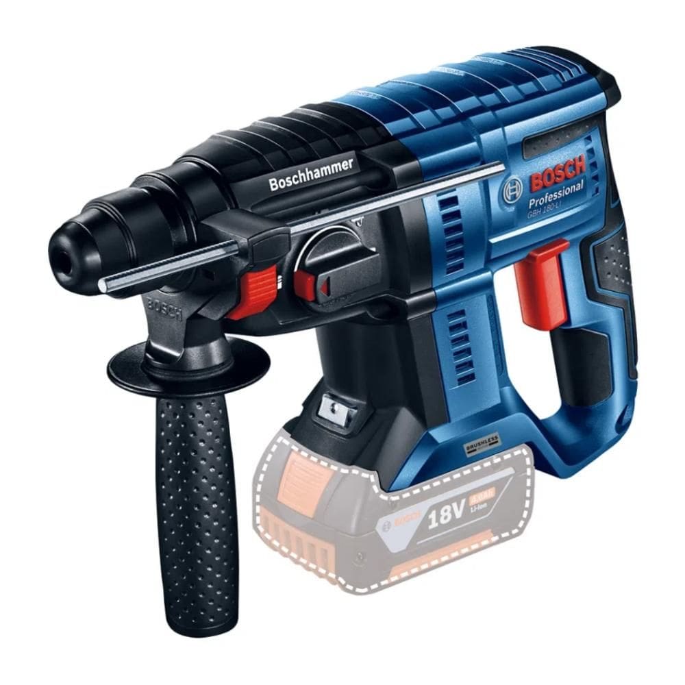 Martelo Perfurador Rompedor à Bateria Bosch 18V GBH 180-LI