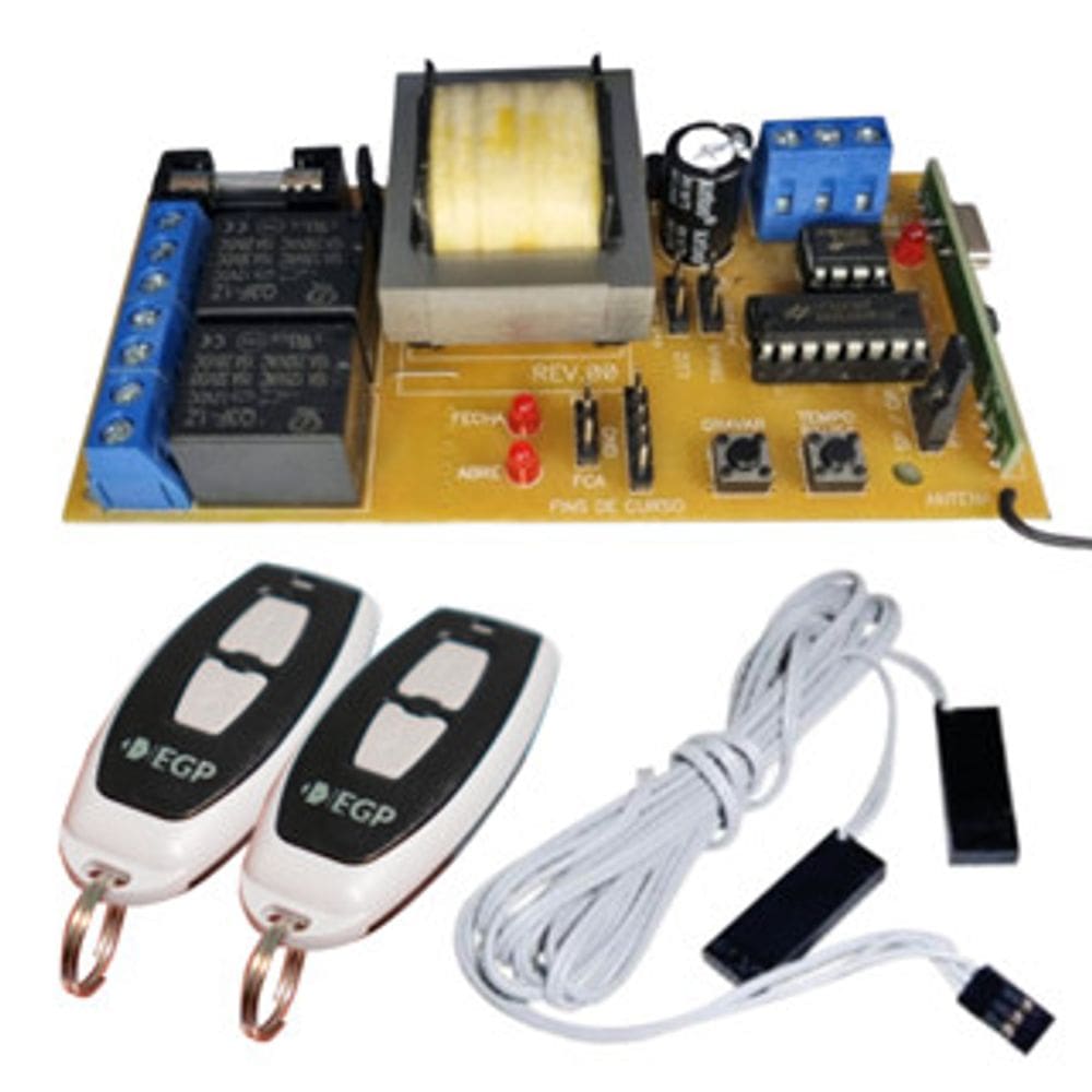 Kit Placa NB52 com Controle Configurado e Fim de curso para Portão Automático