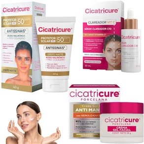 Kit Cicatricure Protetor Solar Porcelana Nano Vitamina C10