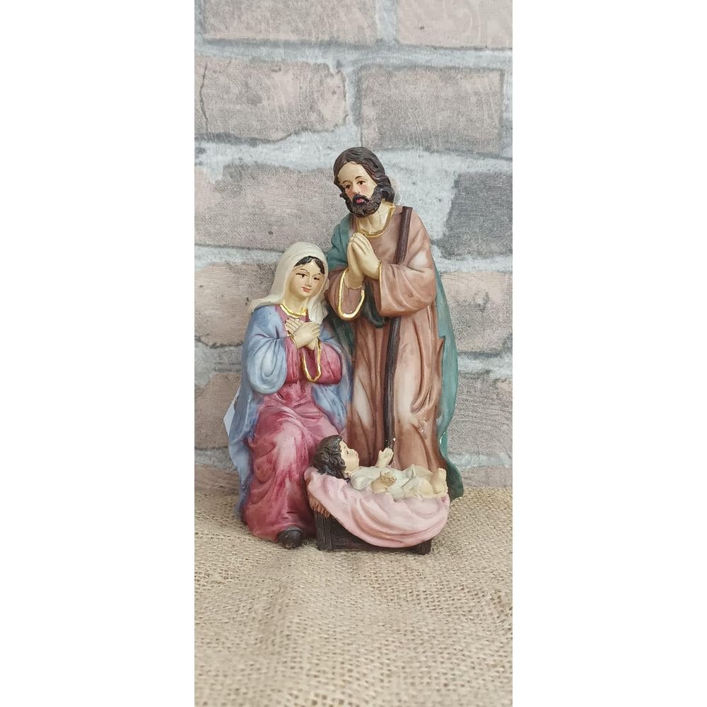 Sagrada Familia De Resina Decoração Natal 20Cm