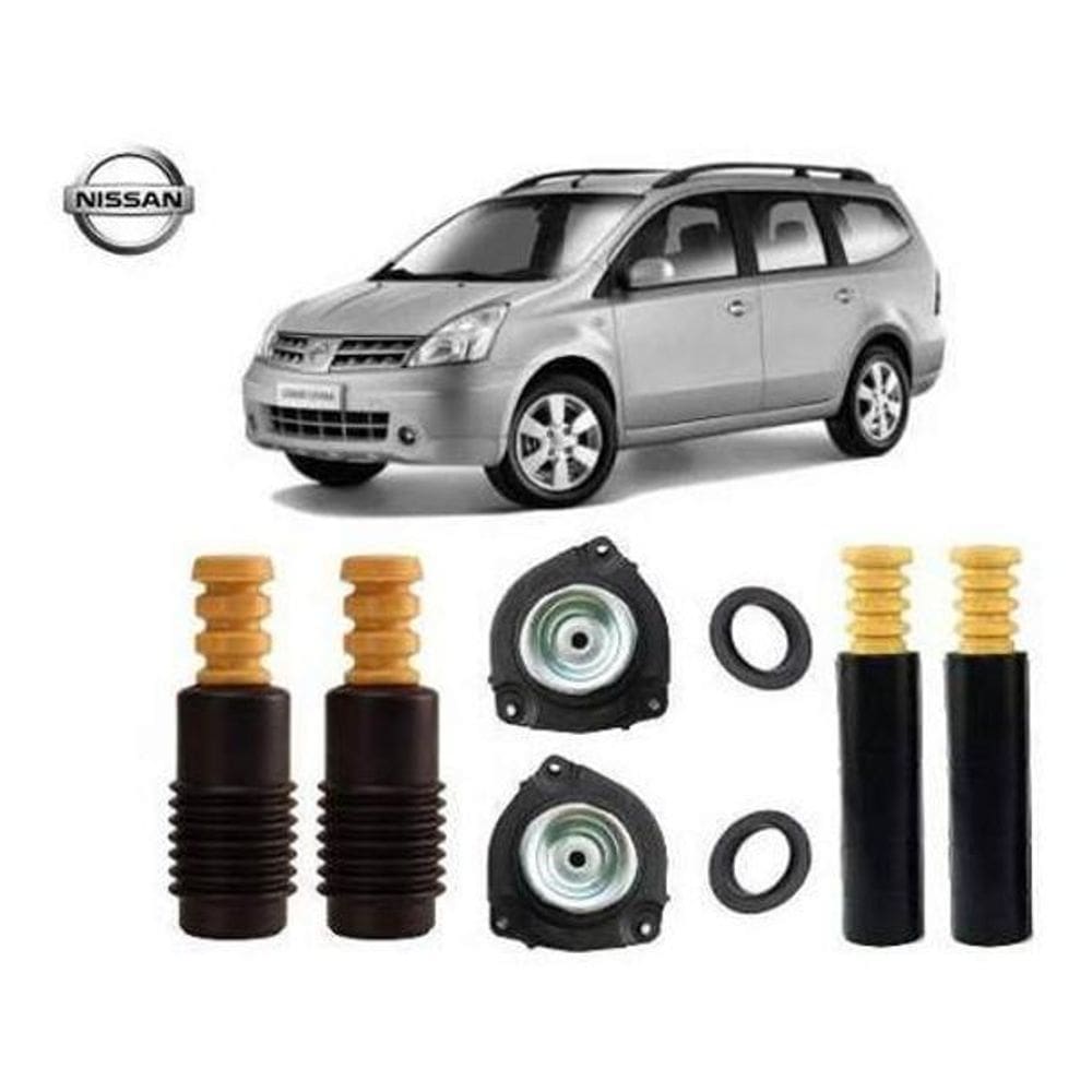 4Kit Coxim Rolamento Batente Dianteiro Traseiro Grand Livina