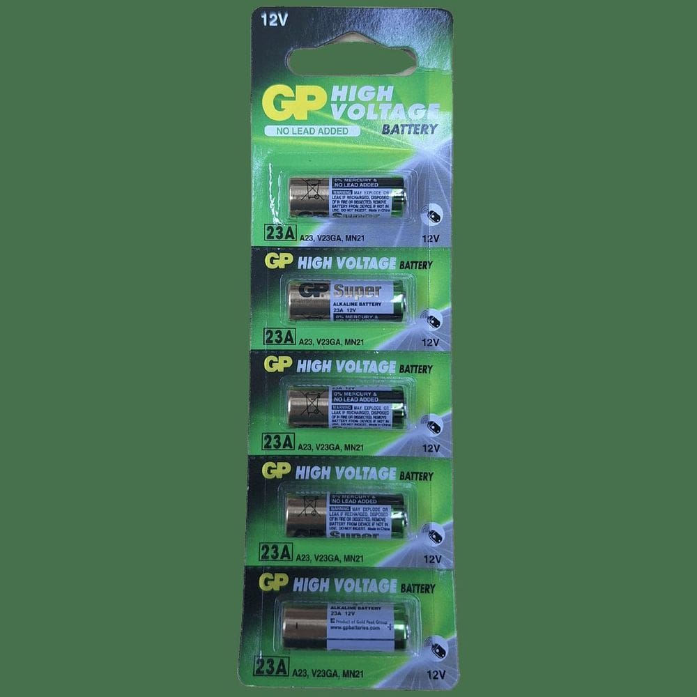 5 Pilha Bateria 23A 12V Alcalina Gp P/Portão Alarme