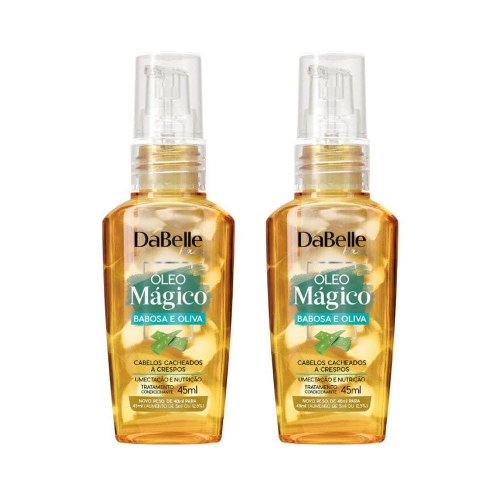 Oleo Capilar Dabelle 45Ml Magico Babosa/Oliva - Kit Com 2Un