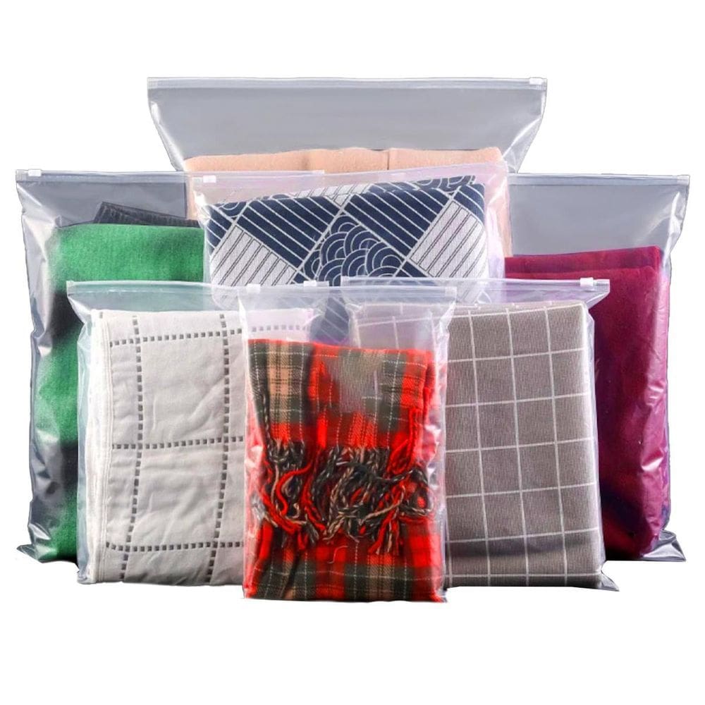 Saco Ziper Fecho Roupa 80Uni Vários Tamanhos Plástico Biju