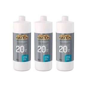 Locao Reveladora Maxton Ox 20 Vol 900Ml - Kit Com 3Un