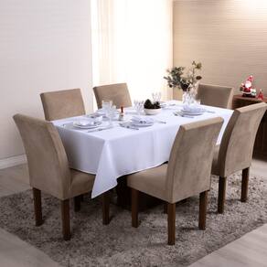 Toalha de Mesa 4 Lugares 1,45 x 1,40m Tecido Oxford Liso 1 Peça Natal