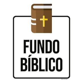 Kit 3 Placas Sinalização - Fundo Bíblico Desenho