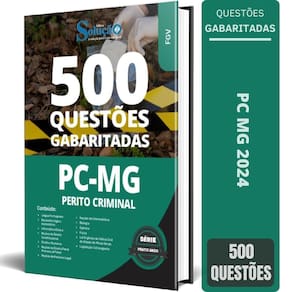 Caderno De Questões Pc Mg 2024 - Perito Criminal Área I