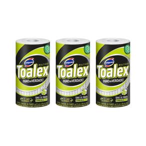 Pano Multiuso Toalex Reutilizavel Branco Com 44Un-Kit C/3Un