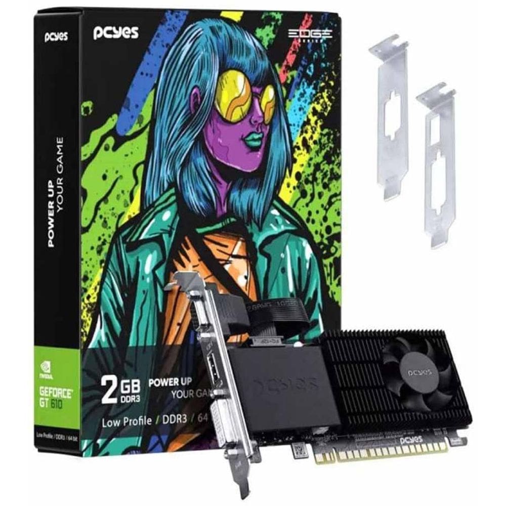Placa De Vídeo Geforce G210 1Gb Ddr3 64Bits Pcyes