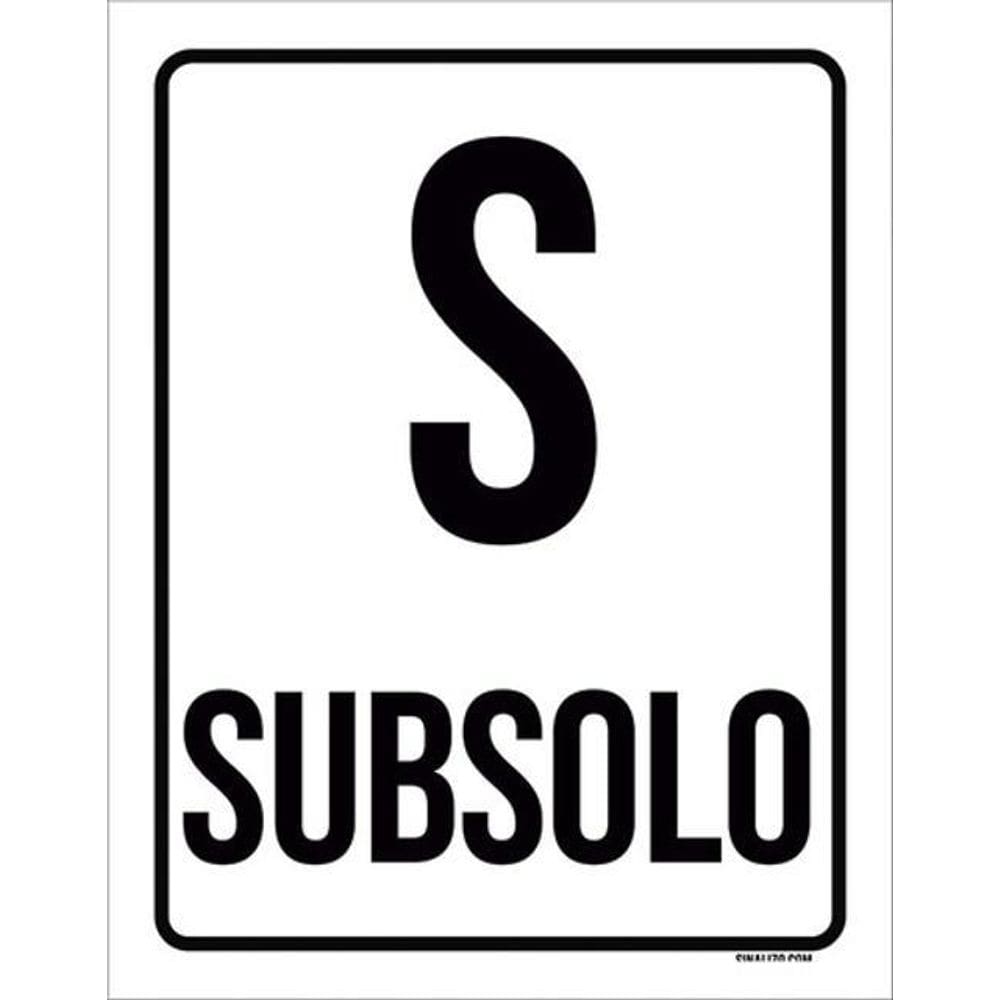 Kit 3 Placas S Subsolo