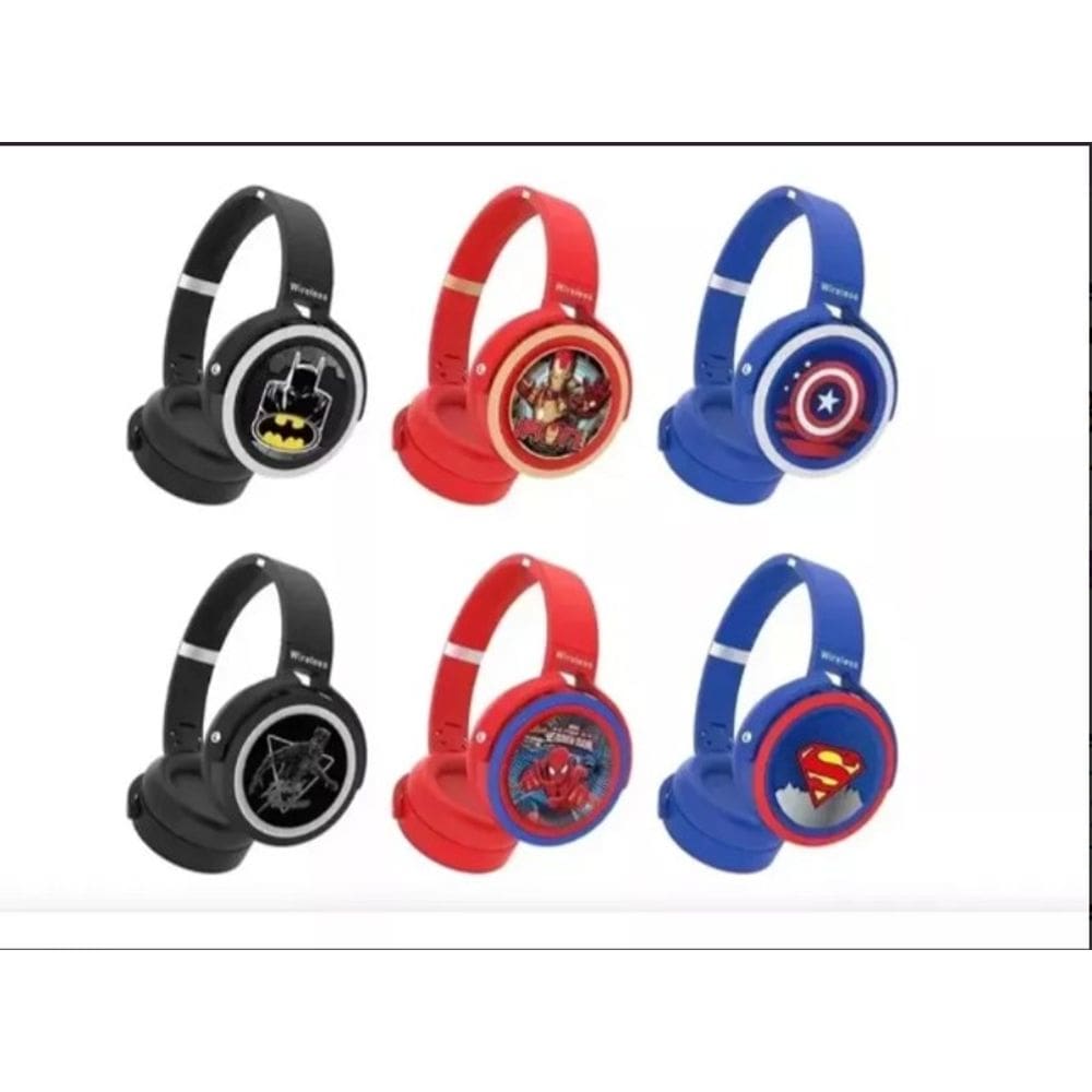 Fone Headset Bluetooth Super Heróis ka-906