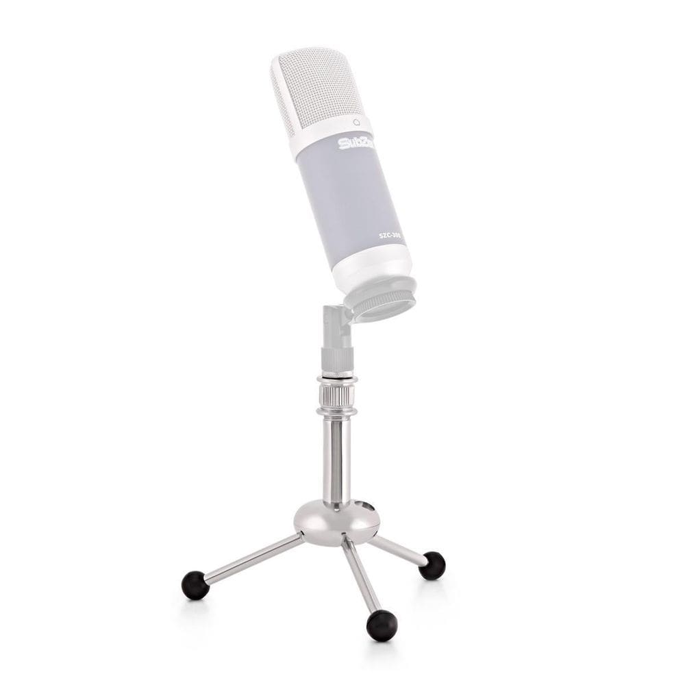 Mini Pedestal,Tripé Reto Microfone Blue Ball Mesa,Cromado