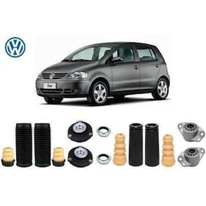 4 Kit Coxim Batente Dianteiro Traseiro Vw Fox 1.6 2003 2004 2005 2006 2007