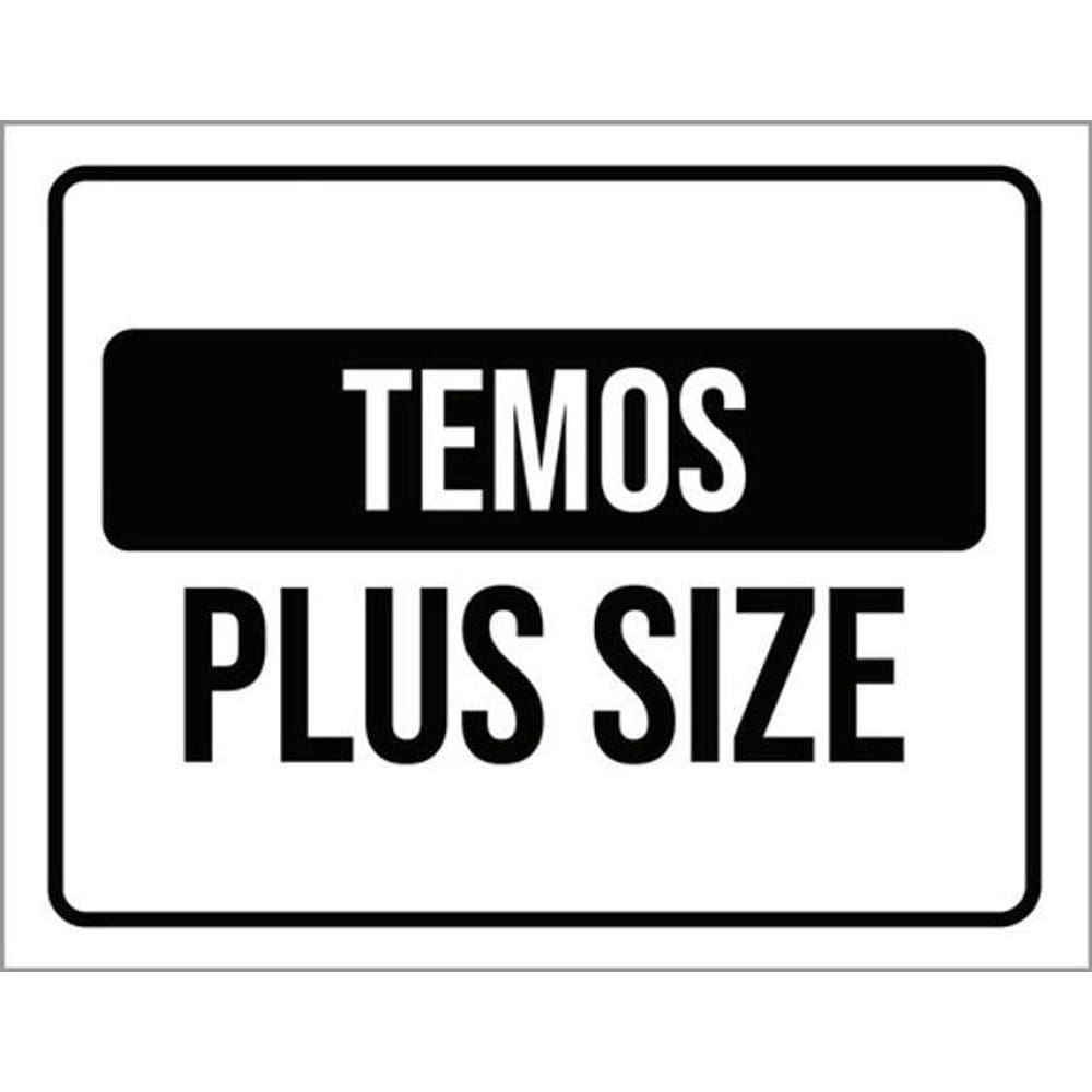 Kit 3 Placas Temos Plus Size