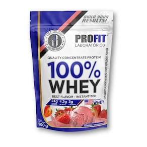 100% Whey Concentrate Protein Refil 900G Profit Labs
