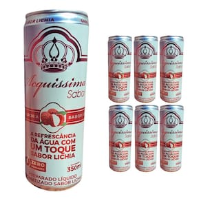 Kit 6 Aguas Saborizadas Acquissima 350 Ml Lichia