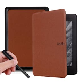 Capinha Auto Sleep Couro Para Kindle 12 6.0 Rs23Cv + Caneta