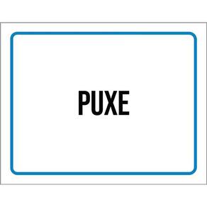 Kit 3 Placas Ambiente Sinalização Setor Puxe