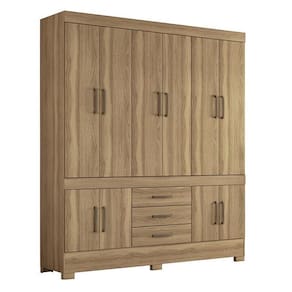 Guarda Roupa Casal New Murano 10 Portas E 3 Gavetas Amêndola - Demóbile Amêndola