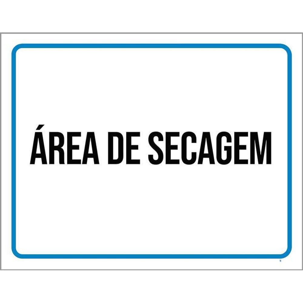 Placa Ambiente - Área De Secagem 36X46