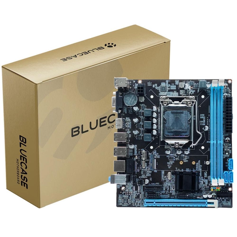 Placa Mãe H61 1155 Ddr3 Sata Nvme Rede Gigabit Vga Hdmi