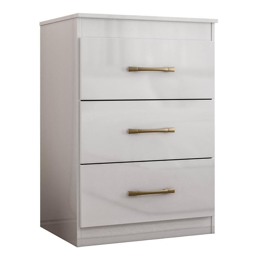 Cômoda Vitória 3 Gavetas Branco - Moval Branco