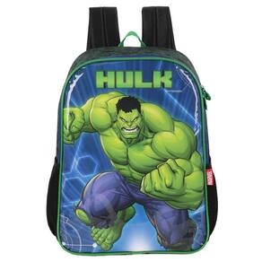 Mochila Alças Infantil Vingadores Hulk Marvel Azul