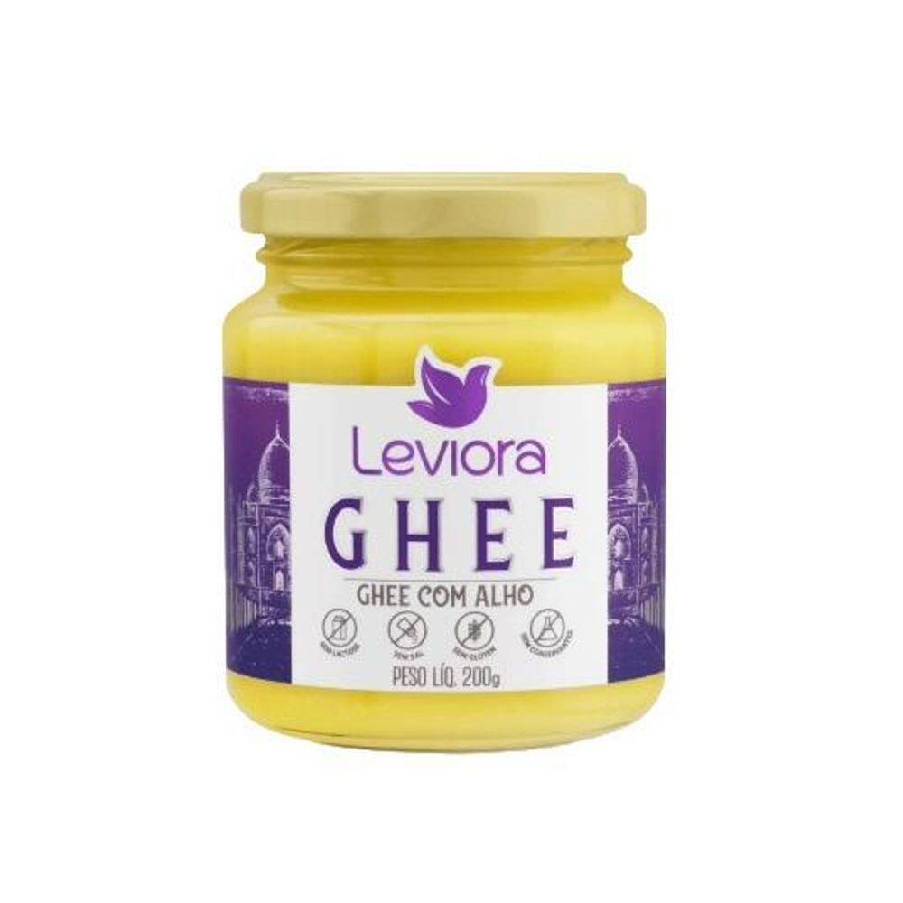 Manteiga Ghee Com Alho Sem Lactose Leviora 200G