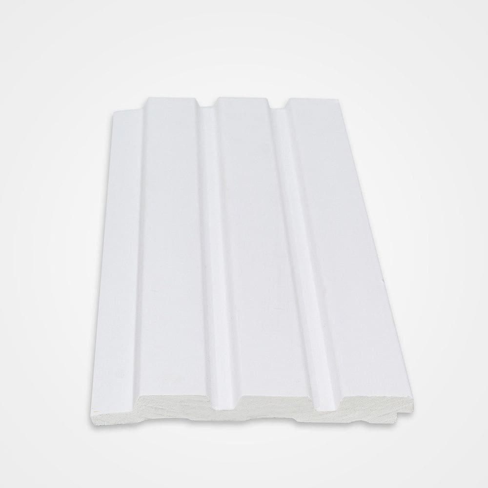 Painel Ripado de Poliestireno 12,2 Cm X 1,2cm Metro Linear-gr04pr-v - Barra 2,85ml - caixa com 2,85 Unidade - Paint