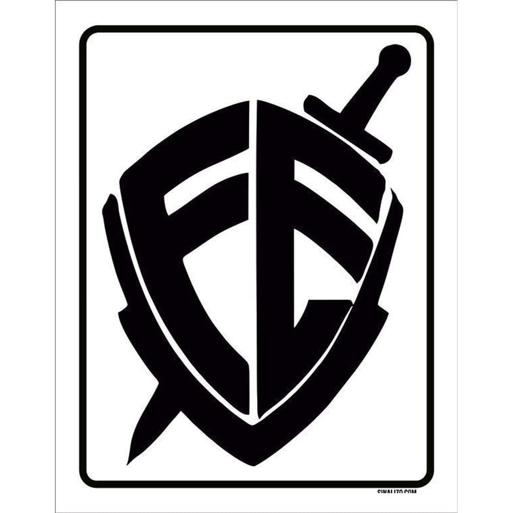 Kit 3 Placas Decorativa - Escudo Fé Gospel