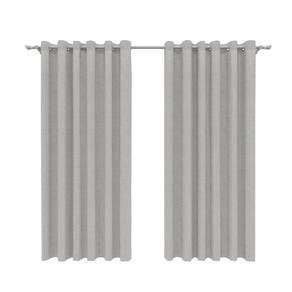 Cortina em Linho Decorativa 550 X 230 Cm Flat Cinza