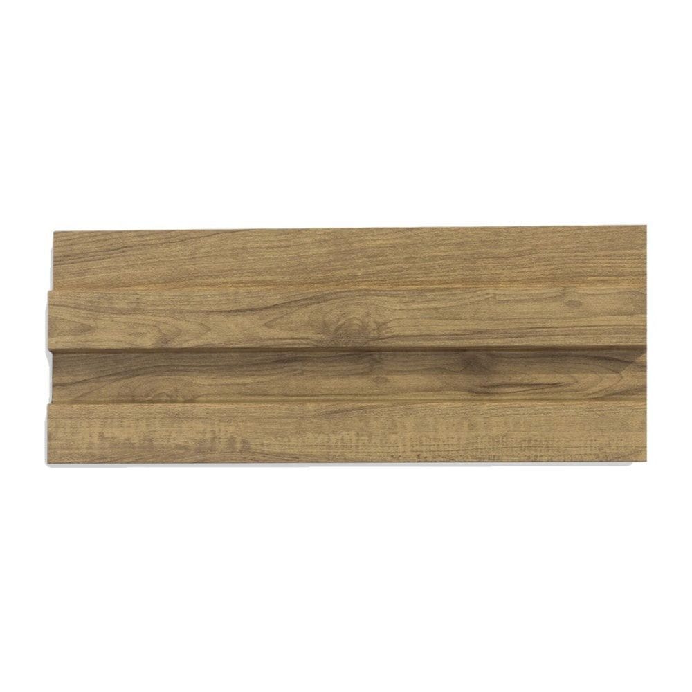 Painel Ripado de Poliestireno 12 Cm X 19cm Metro Linear-gr03pr-c - Barra 2,85ml - caixa com 2,85 Unidade - Carvalho