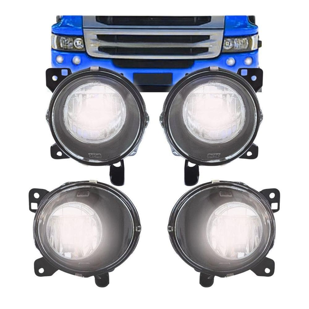 Kit Farol Auxiliar Milha Neblina Scania Série 4 5 S4 S5 Nino
