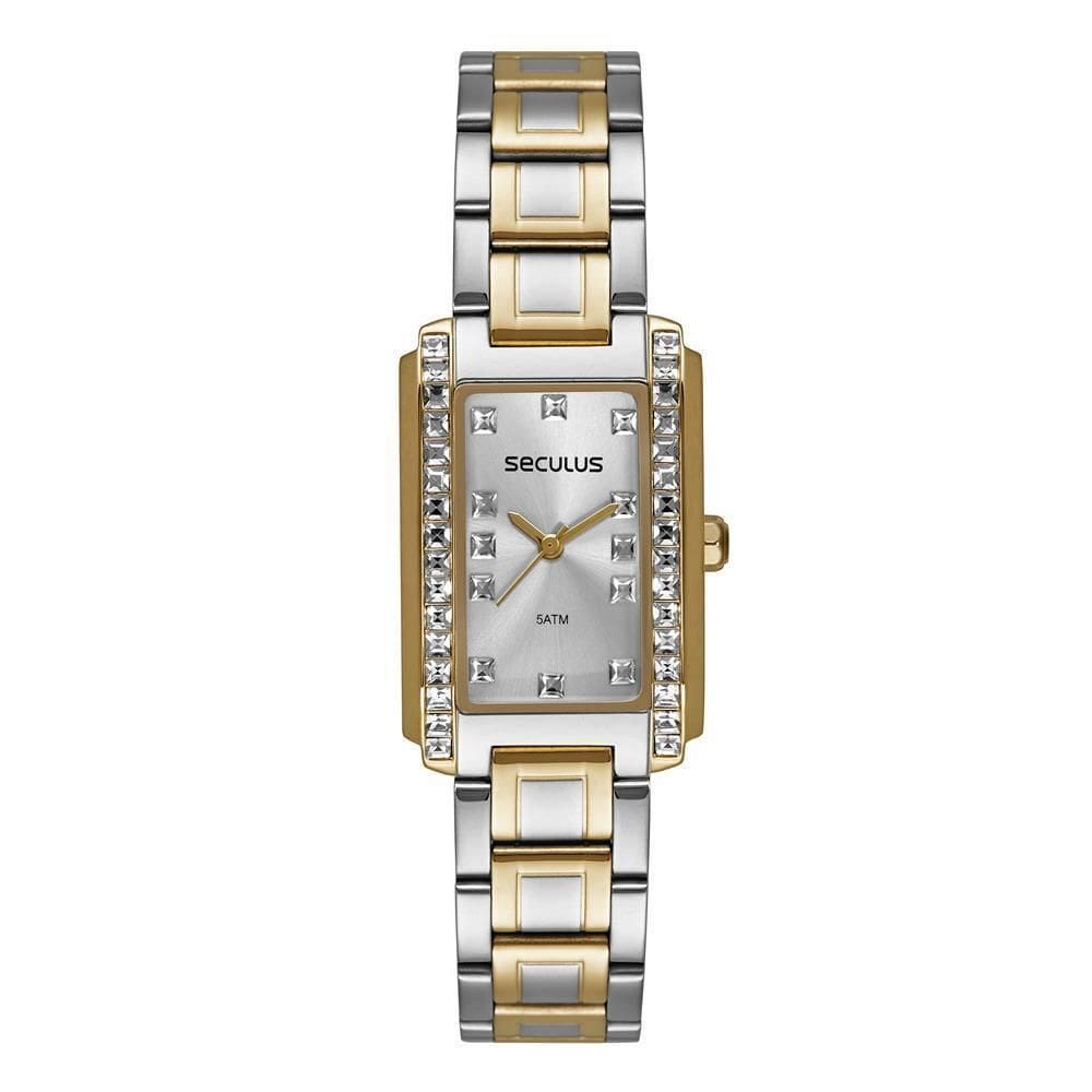 Relógio Seculus Feminino Ref: 23723Lpsvbs2 Retangular