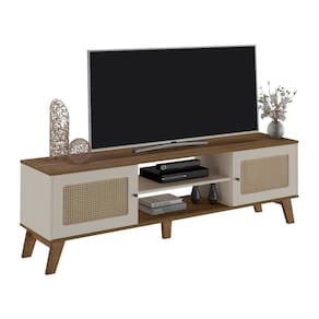 Rack Para Tv Até 70" Charlotte Pinho/off White Artely Pinho/off White