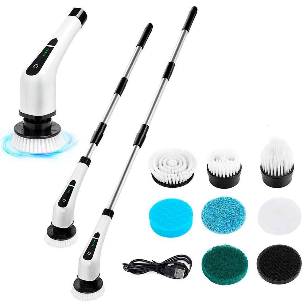 Esfregão Elétrico S/Fio Recarregável 360 Limpeza Completa