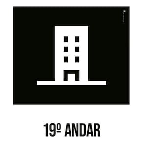 Kit 3 Placas Desenho - 19 Andar