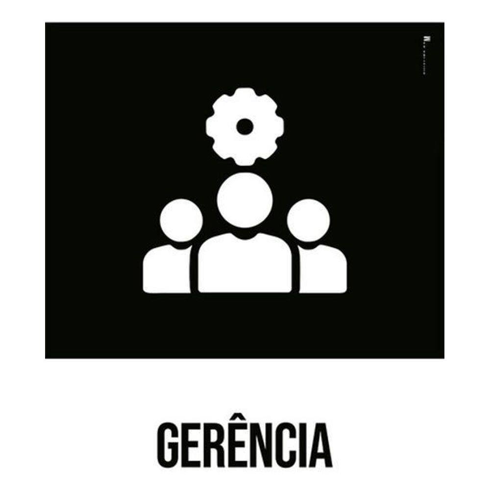 Kit 3 Placas Desenho - Gerência