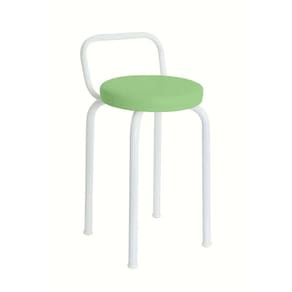 Banco Baixo Premium 47 Cm para Cozinha Verde/Branco