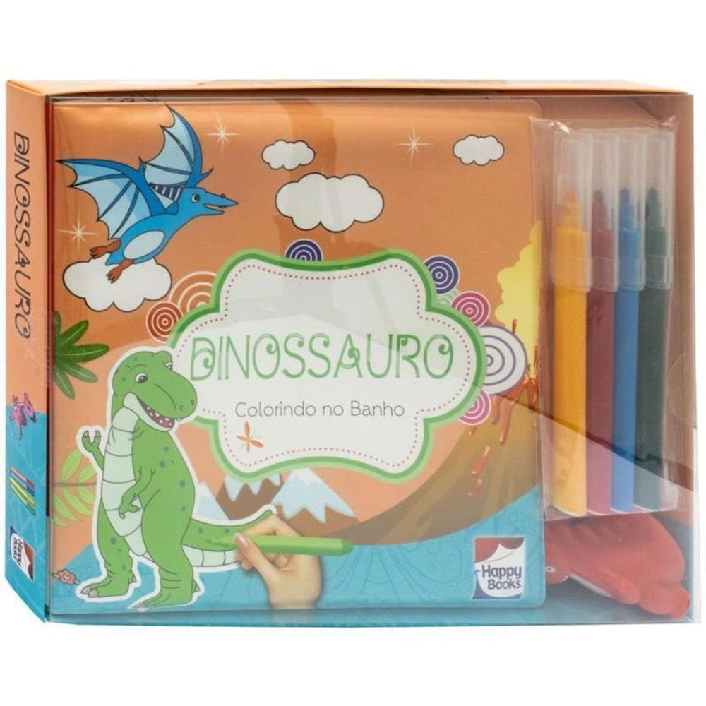 Colorindo No Banho Dinossauro