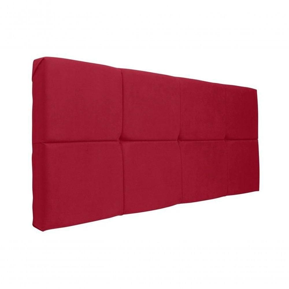 Painel Cabeceira Casal 1,40cm Vermelho