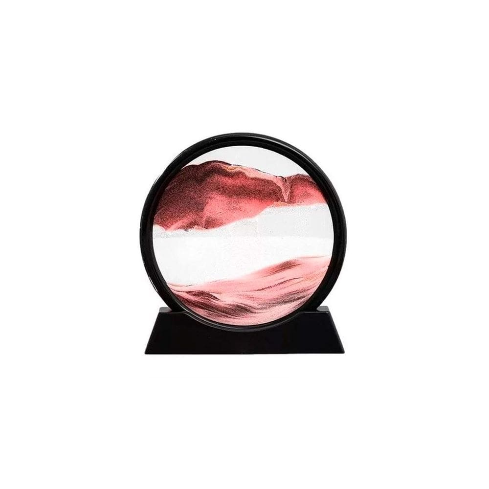 Enfeite Vidro Interativo Quadro Redondo Decorativo Duna