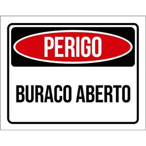 Placa Perigo Buraco Aberto 36X46
